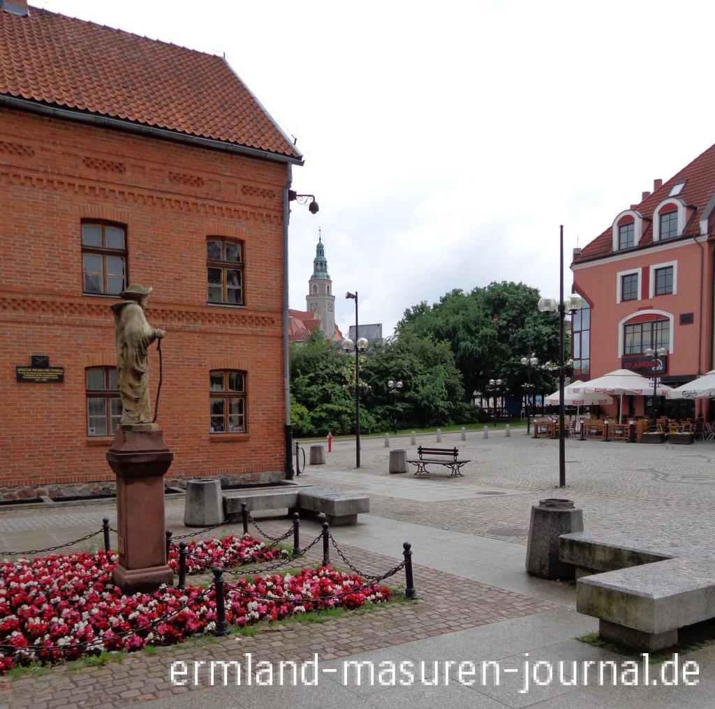 Targ Ribny Olsztyn/Allenstein mit Gazeta Olsztynska und Neuem Rathaus im Hintergrund, Foto: B. Jäger-Dabek, 