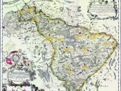 Karte des Ermlands von 1755 von Friedrich Endersch, Foto: CC-PD-Mark, PD Old